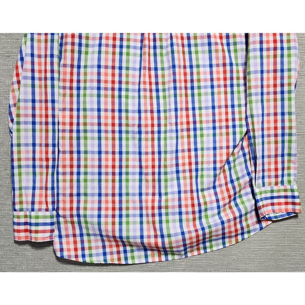 Saddlebred Men’s Big Tall LT Plaid Button Down Shirt‎ Long Sleeve Multicolor - Picture 11 of 11